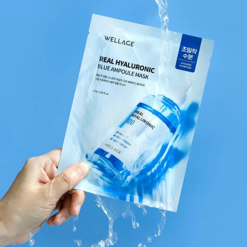 Real Hyaluronic Blue Ampoule Mask, 5ea - Image 2