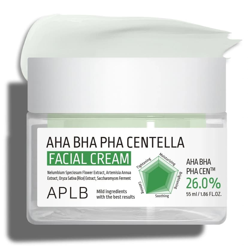 AHA BHA PHA Centella Facial Cream, 55ml, 1pack - Image 1