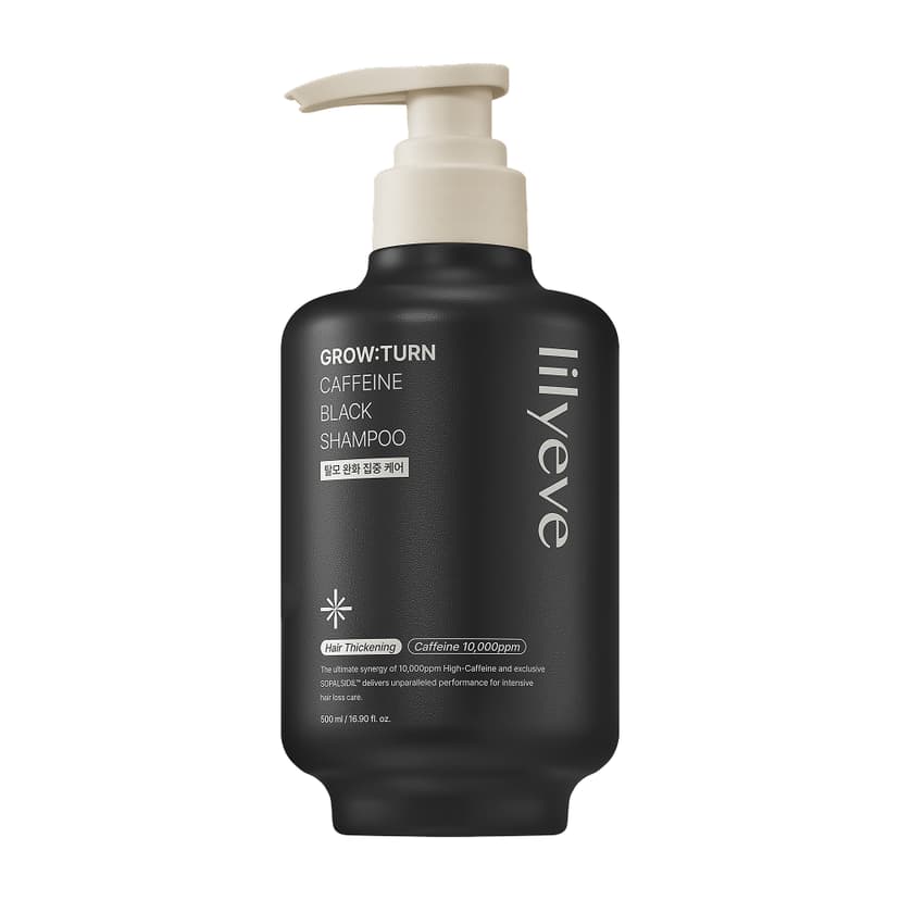 Grow Turn Caffeine Black Shampoo, 500ml, 1pack - Image 1