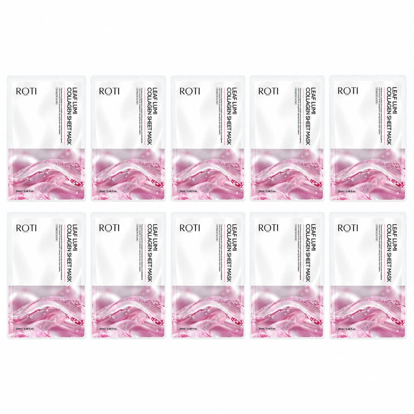 Leaf Lumi Sheet Mask [Collagen], 10ea, 1pack - Image 1