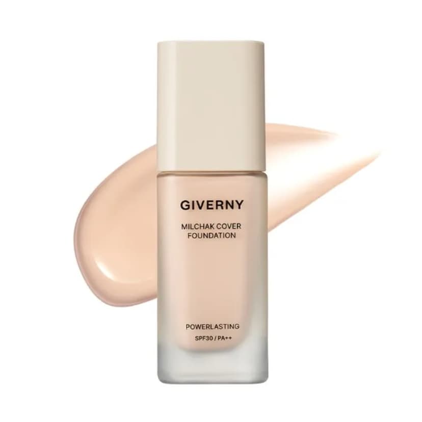 Milchak Cover Foundation [SPF30/PA++], 30ml, 17 Porcelain, 1pack - Image 1