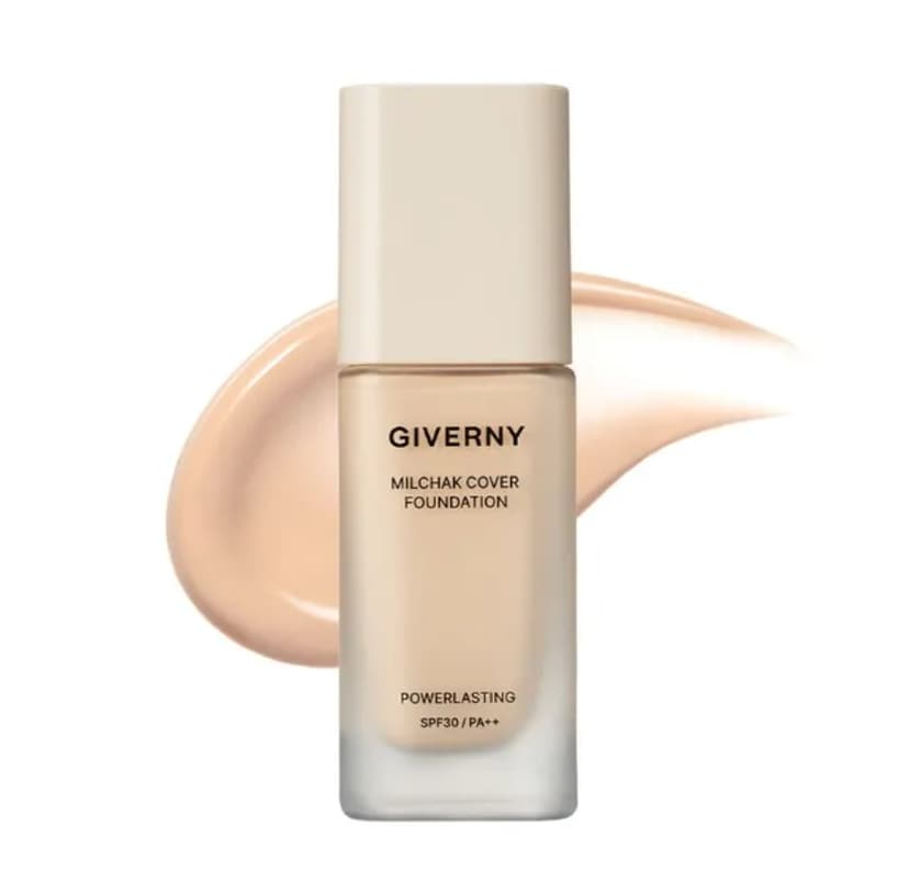 Milchak Cover Foundation [SPF30/PA++], 30ml, 21 Light Beige, 1pack - Image 1