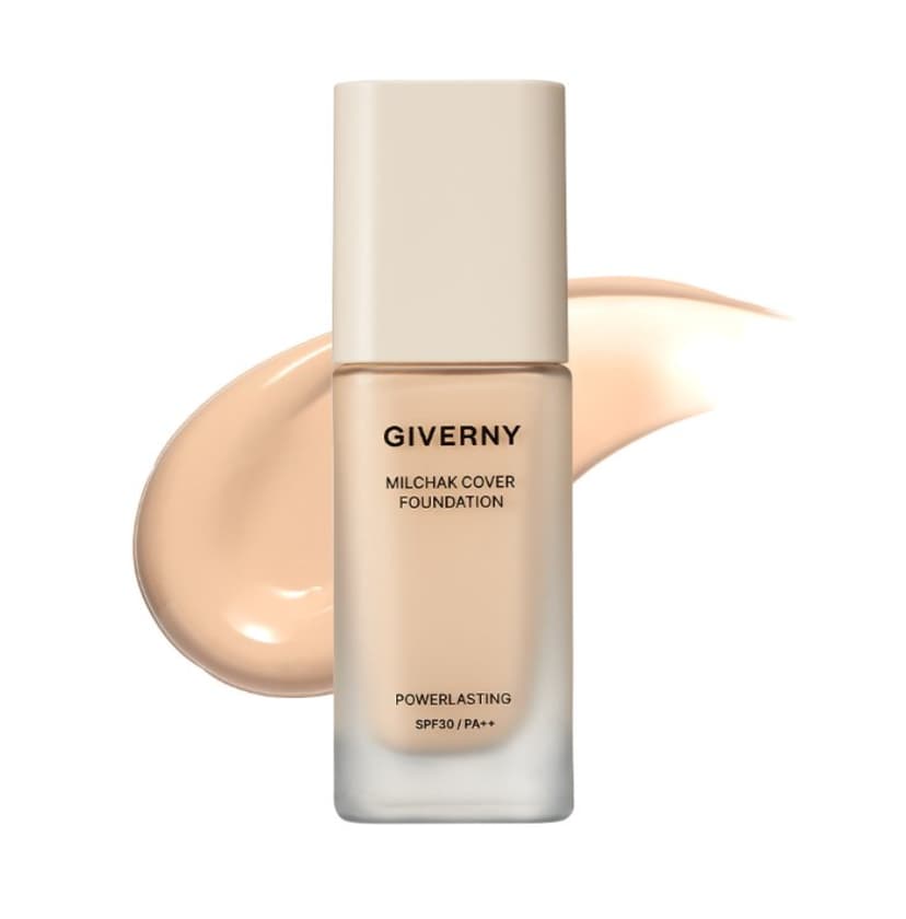 Milchak Cover Foundation [SPF30/PA++], 30ml, 22 Natural Beige, 1pack - Image 1
