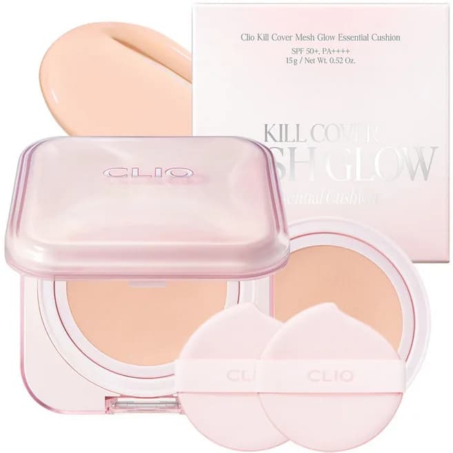 Kill Cover Mesh Glow Essential Cushion [SPF50+/PA++++], 15g+15g(Refill), 21C Lingerie - Image 1
