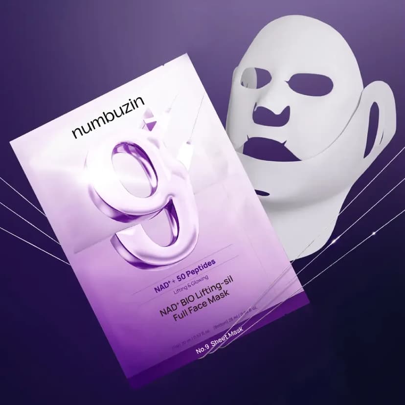 No. 9 NAD+ Bio Lifting-sil Full Face Mask, 4ea, 1pack - Image 2