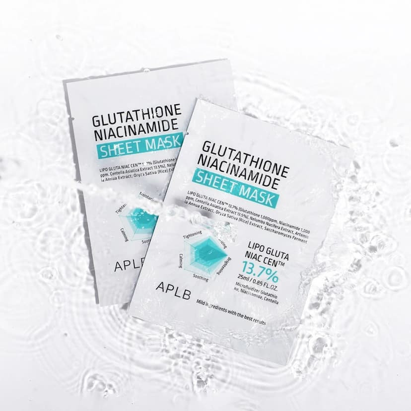 Glutathione Niacinamide Sheet Mask, 10ea - Image 3