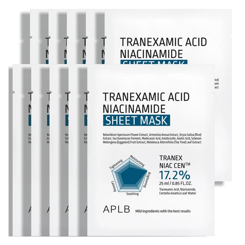 Tranexamic Acid Niacinamide Sheet Mask, 10ea - Image 1