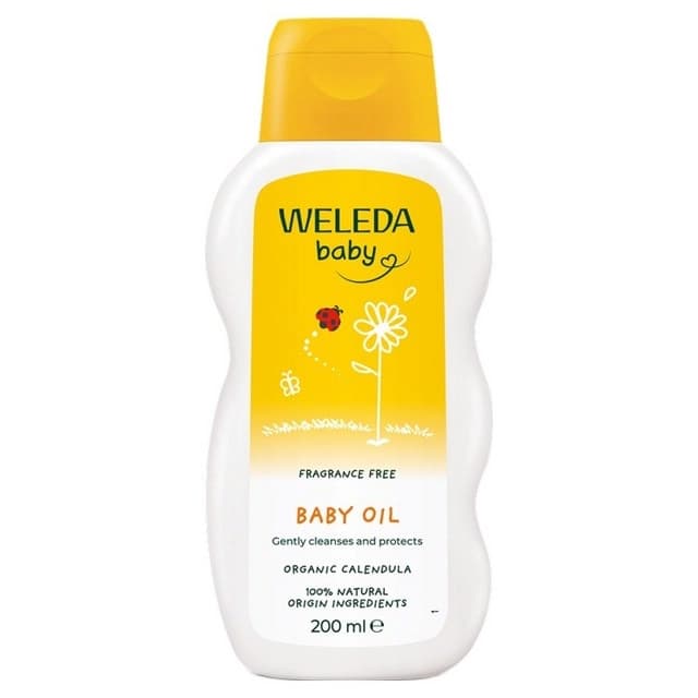 Calendula Baby Oil Fragrance Free, 200ml, 1pack - Image 1