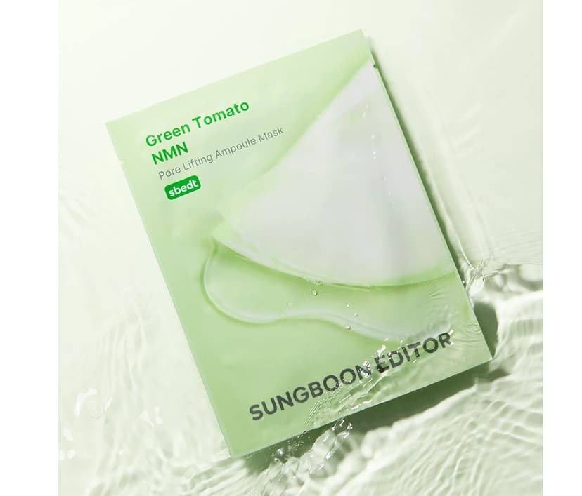 Green Tomato NMN Pore Lifting Ampoule Mask, 10ea, 1pack - Image 2