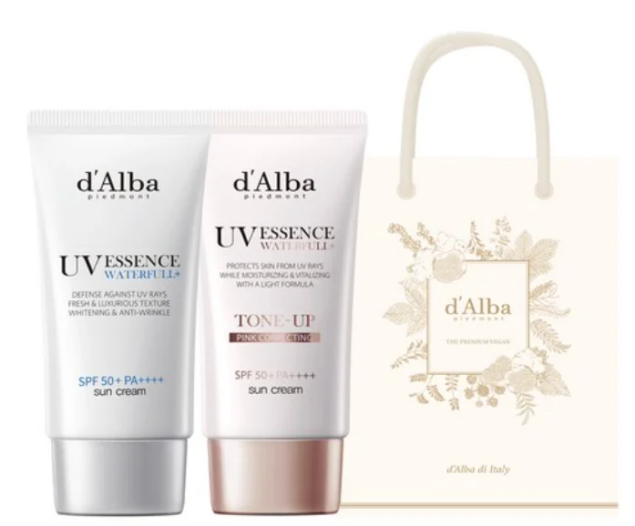Waterful Essence Sunscreen SPF50+ PA++++ + Waterful Tone-up Sunscreen SPF50+ PA++++ + Gift Bag