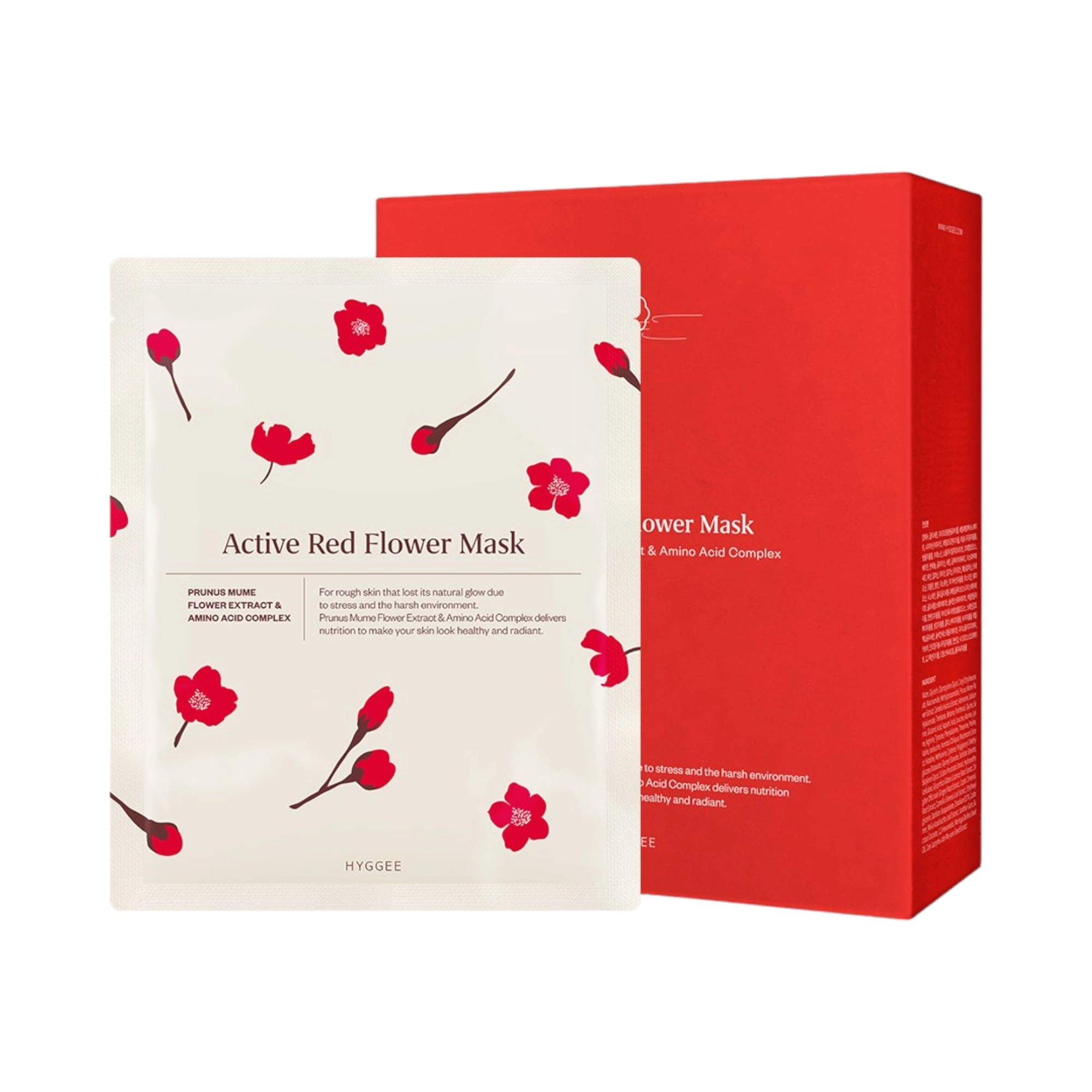 Active Red Flower Mask 30ml - Image 1