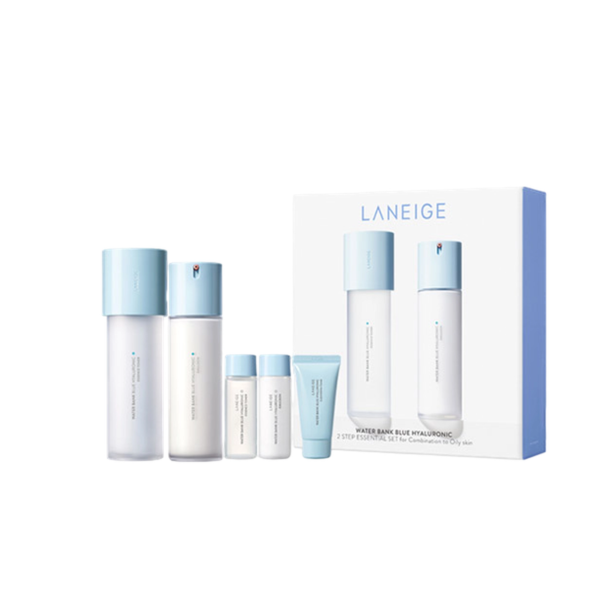 Waterbank Blue Hyaluronic 2-Step Essential Set for Combination Skin - Image 1