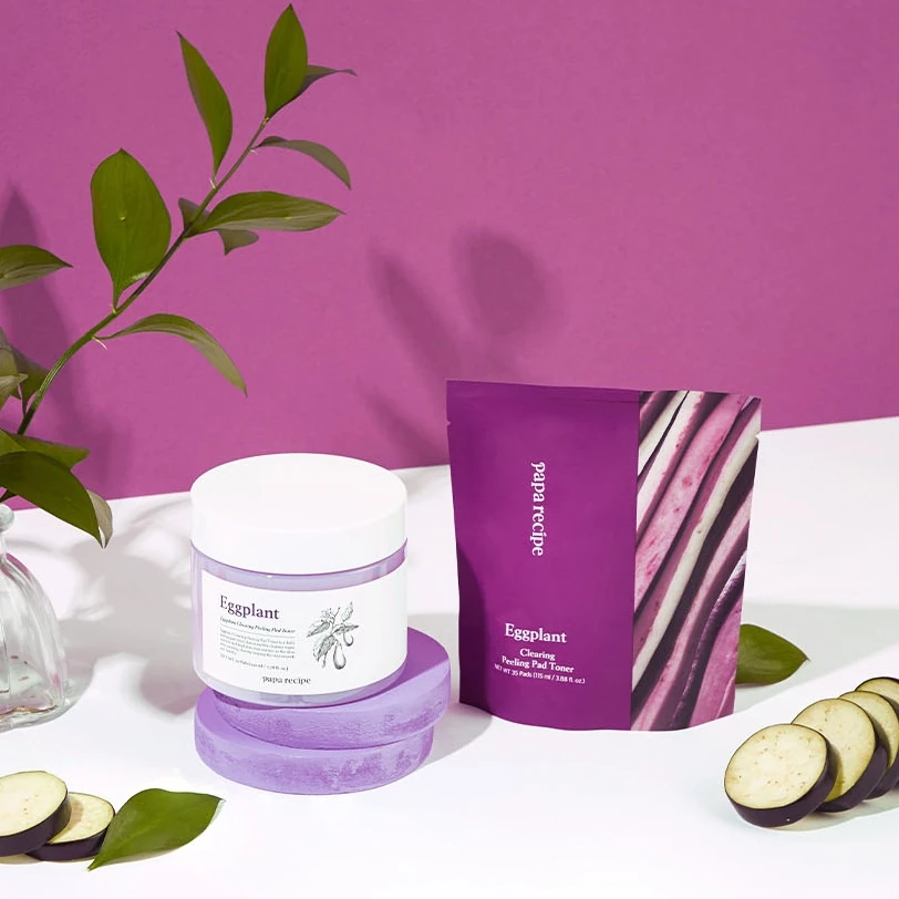 Eggplant Clearing Peeling Pad Toner Refill 35p - Image 2