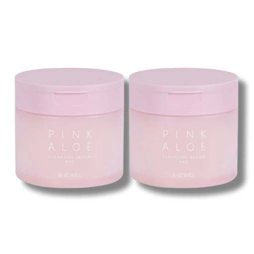 Bye Bye Pink Aloe Cleansing Serum Pad 180ml (60 sheets) 1 + 1 - Image 2