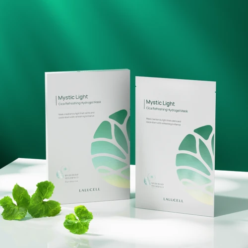 Mystic Light Cica Refreshing Hydrogel Mask/Skin Temperature Immediate Decrease/Elasticity/Skin Density Increase/Skin Soothing - Image 3