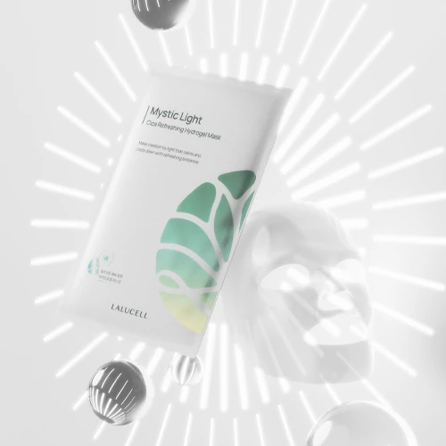 Mystic Light Cica Refreshing Hydrogel Mask/Skin Temperature Immediate Decrease/Elasticity/Skin Density Increase/Skin Soothing - Image 4