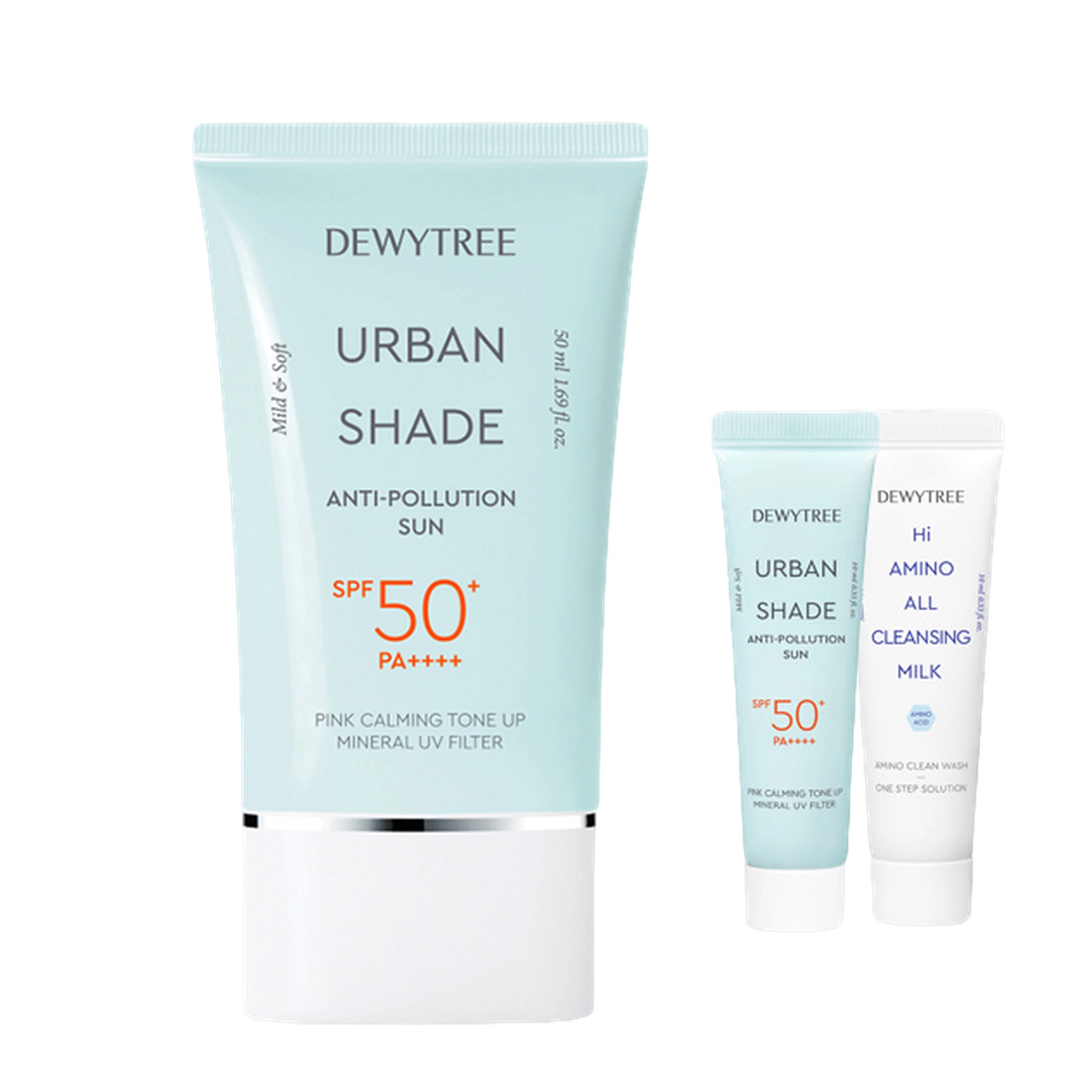 Urban Shade Anti-Pollution Sunscreen SPF50+ PA++++ + High Amino Milk Set