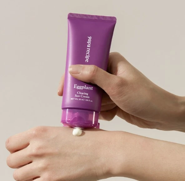 Eggplant Clearing Sun Cream SPF50+ PA++++ - Image 4