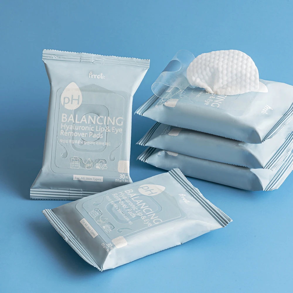 pH Balancing Hyaluronic Lip and Eye Remover Pads 30ea - Image 2