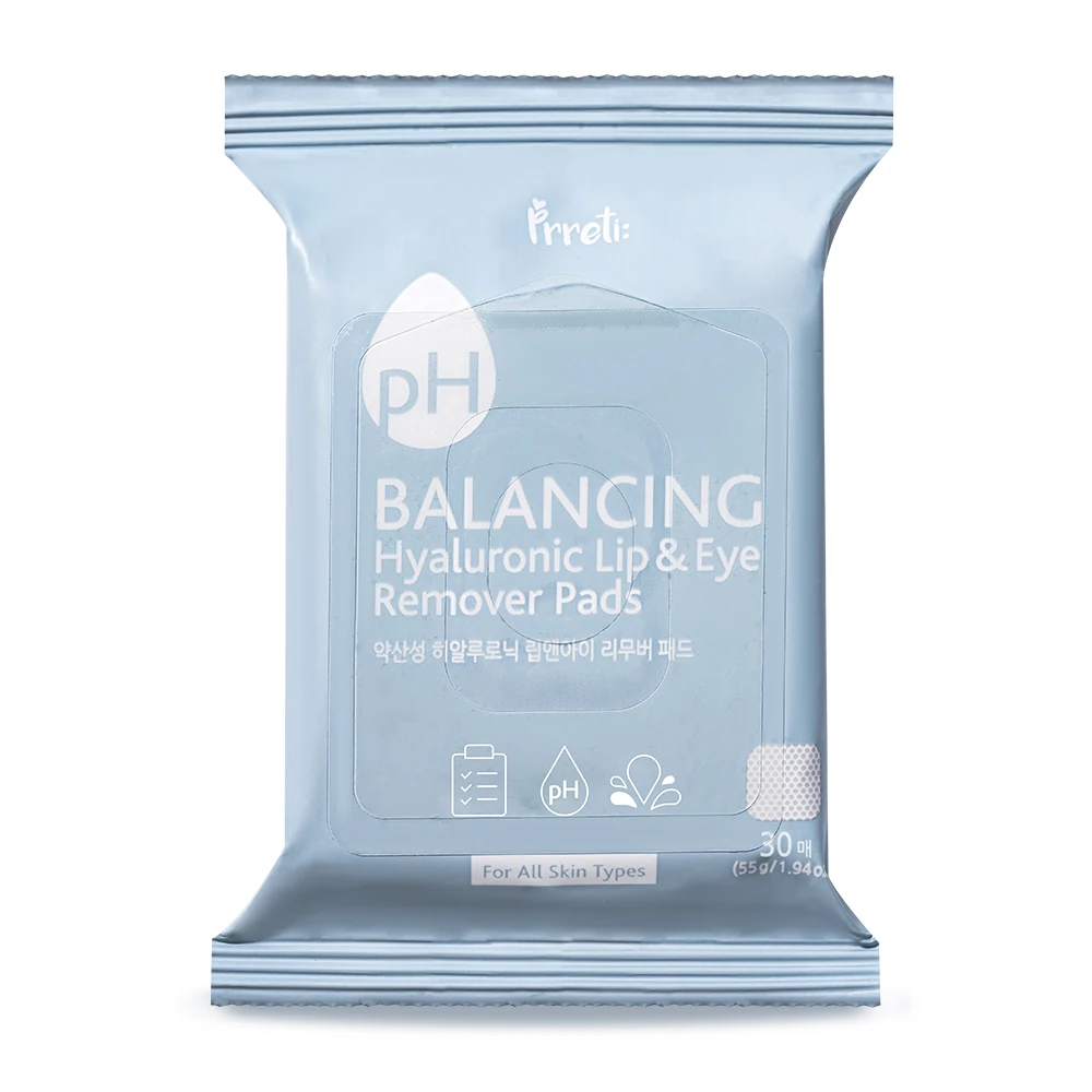 pH Balancing Hyaluronic Lip and Eye Remover Pads 30ea - Image 4