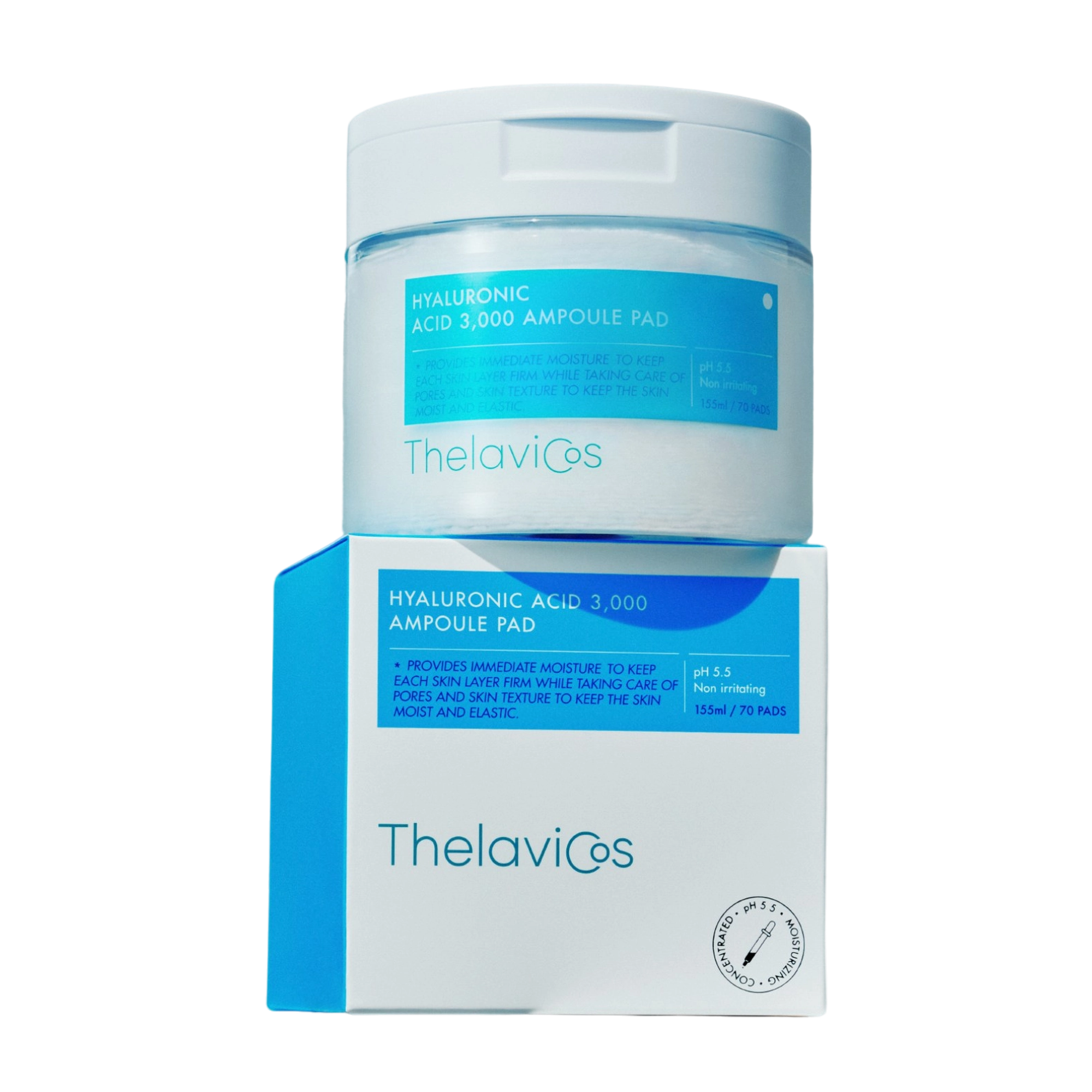 Hyaluronic Acid 3000 Ampoule Pad 155ml - Image 1