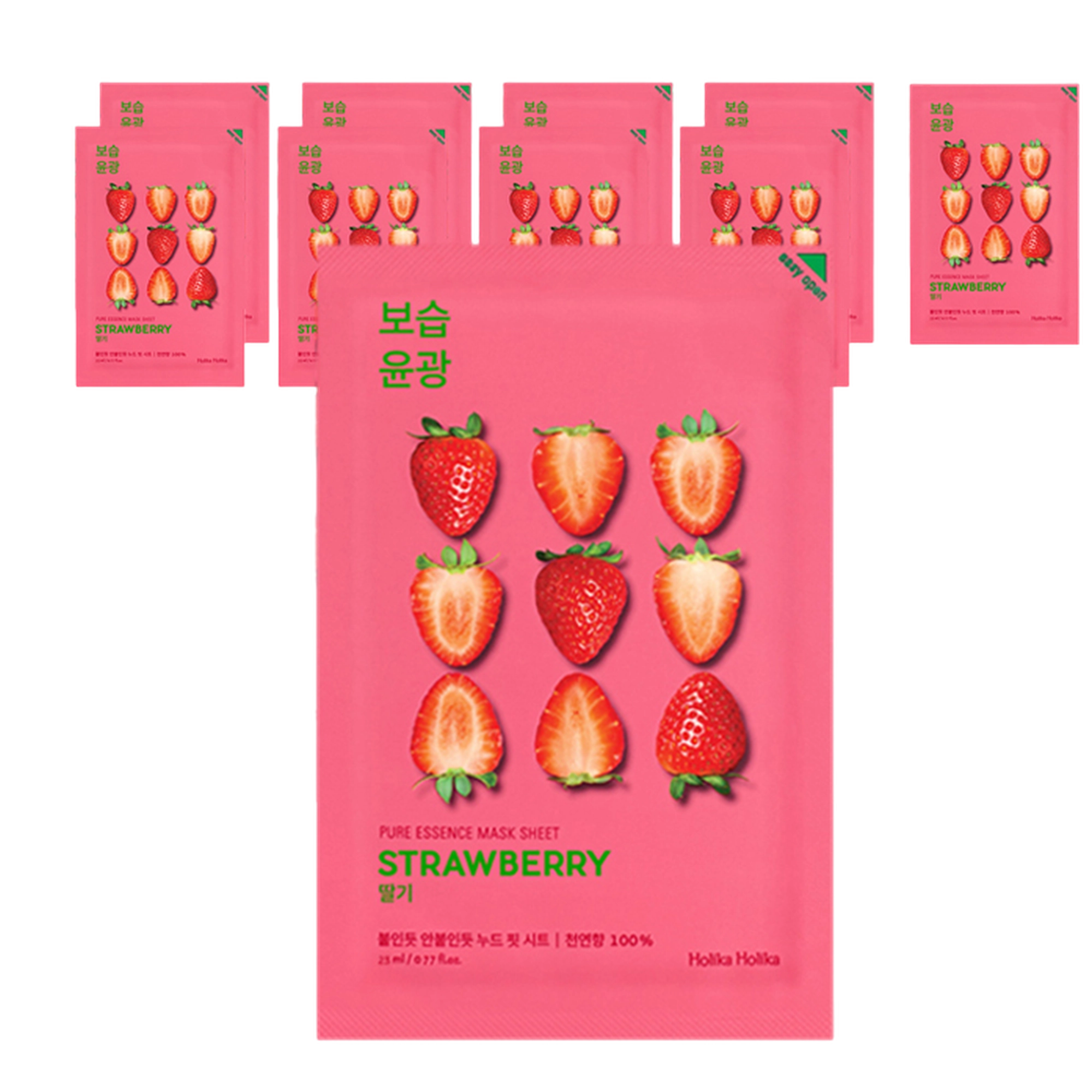 Pure Essence Mask Sheet Strawberry, 10ea