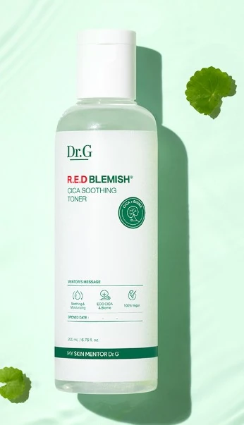 R.E.D Blemish Cica Soothing Toner + Essence Fluid Set - Image 3