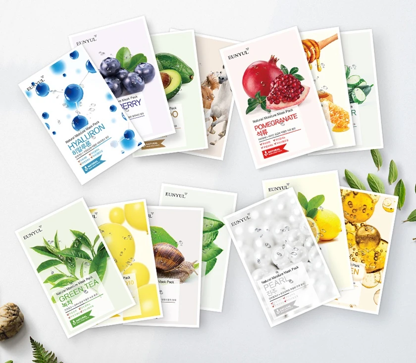 Natural Moisture Mask Pack Aloe + Collagen + Pearl + Hyaluron + Avocado - Image 2