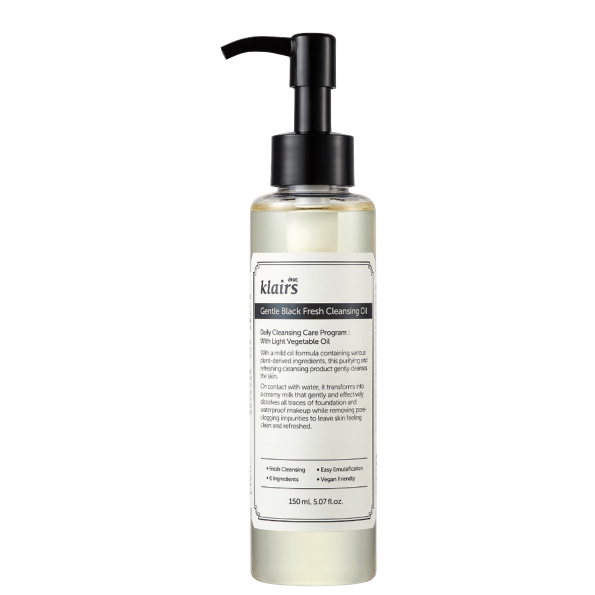 Gentle Black Fresh Cleansing Oil 150ml - Image 1
