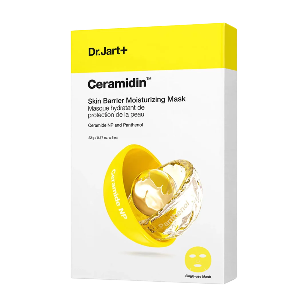 Ceramidin Skin Barrier Moisturizing Mask 22g, 5pcs , 1 pack