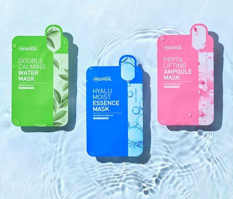 Double Calming Water Mask + Hyalu Moist Essence Mask + Pepta Lifting Ampoule Mask - Image 2