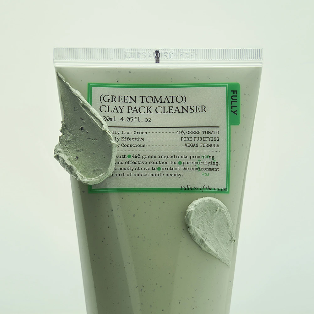 Green Tomato Clay Pack Cleanser - Image 2