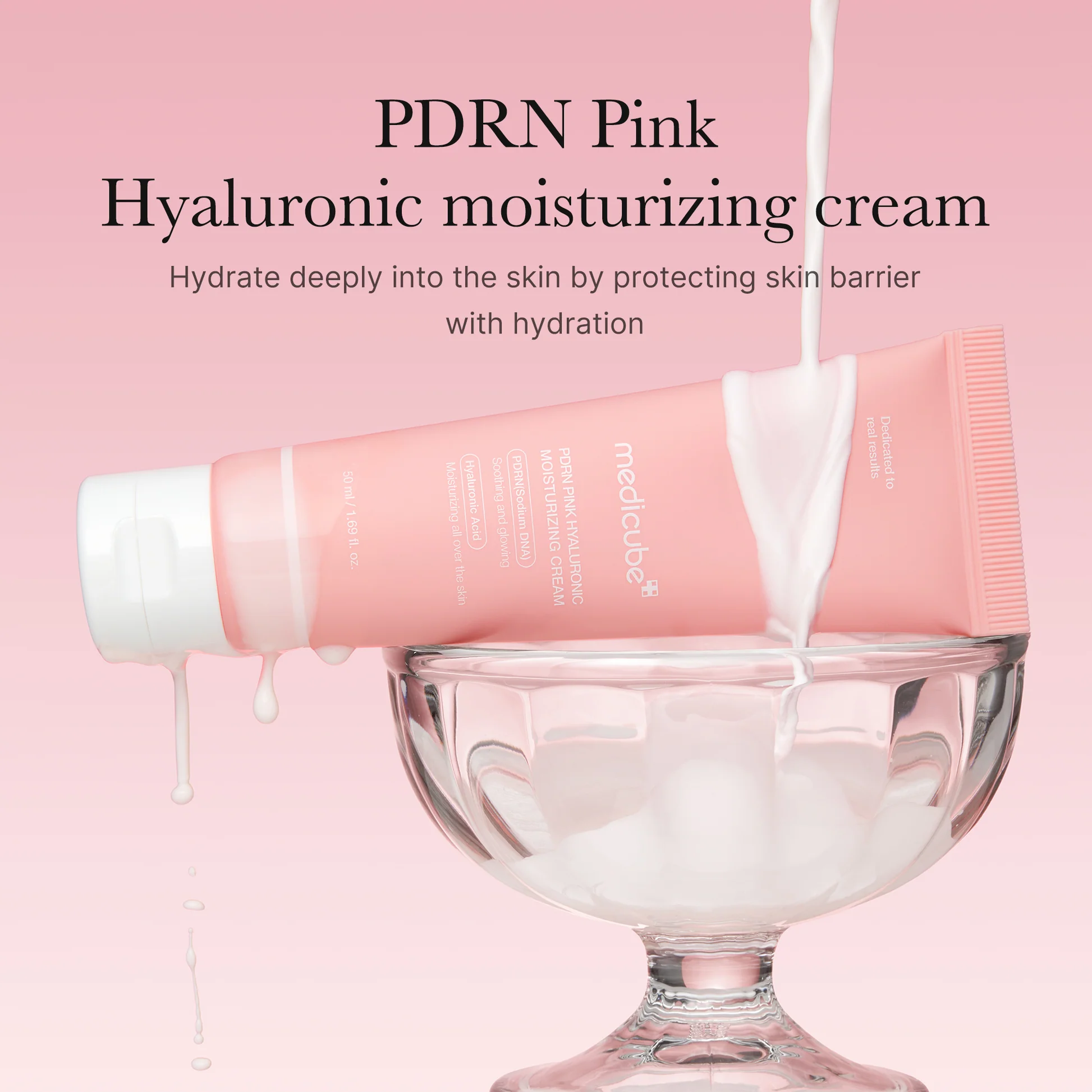 PDRN Pink Hyaluronic Moisturizing Cream - Image 3