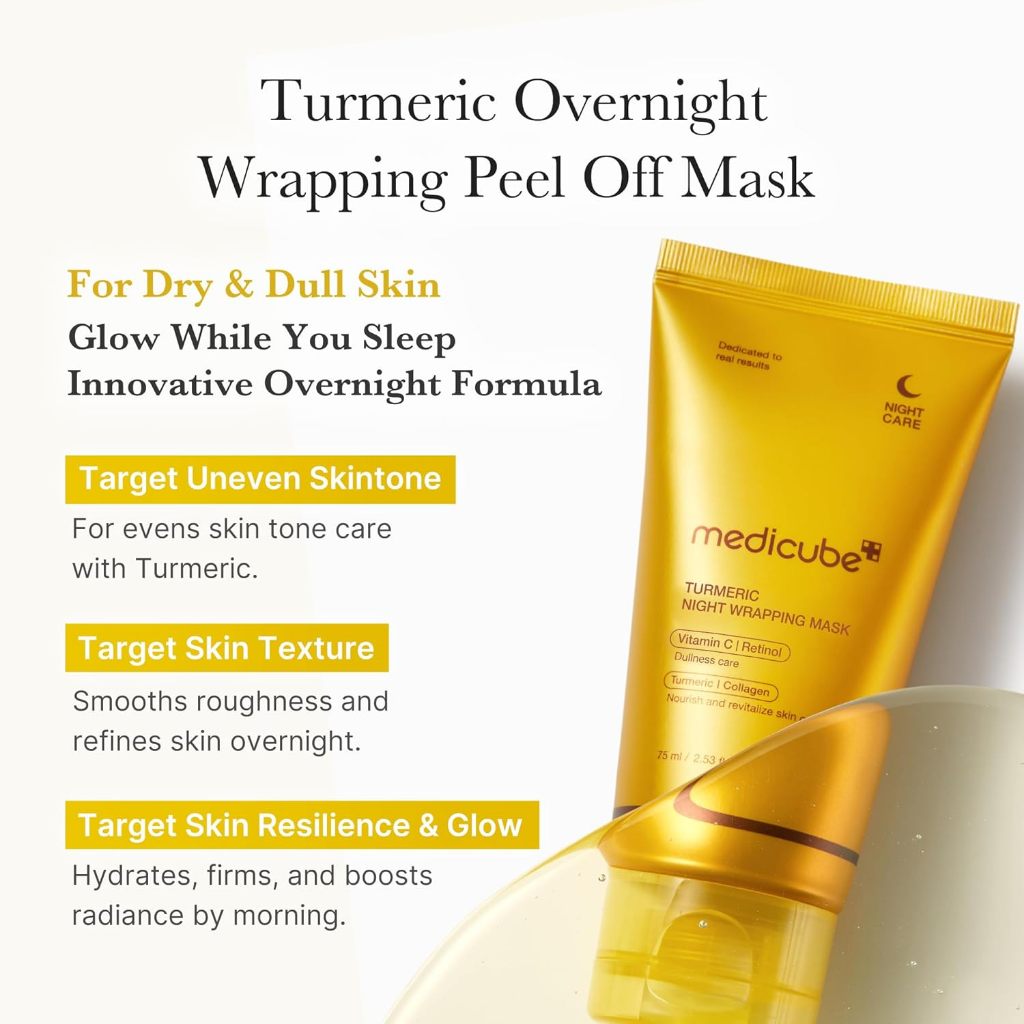 Kojic Acid Turmeric Overnight Wrapping Mask - Image 3