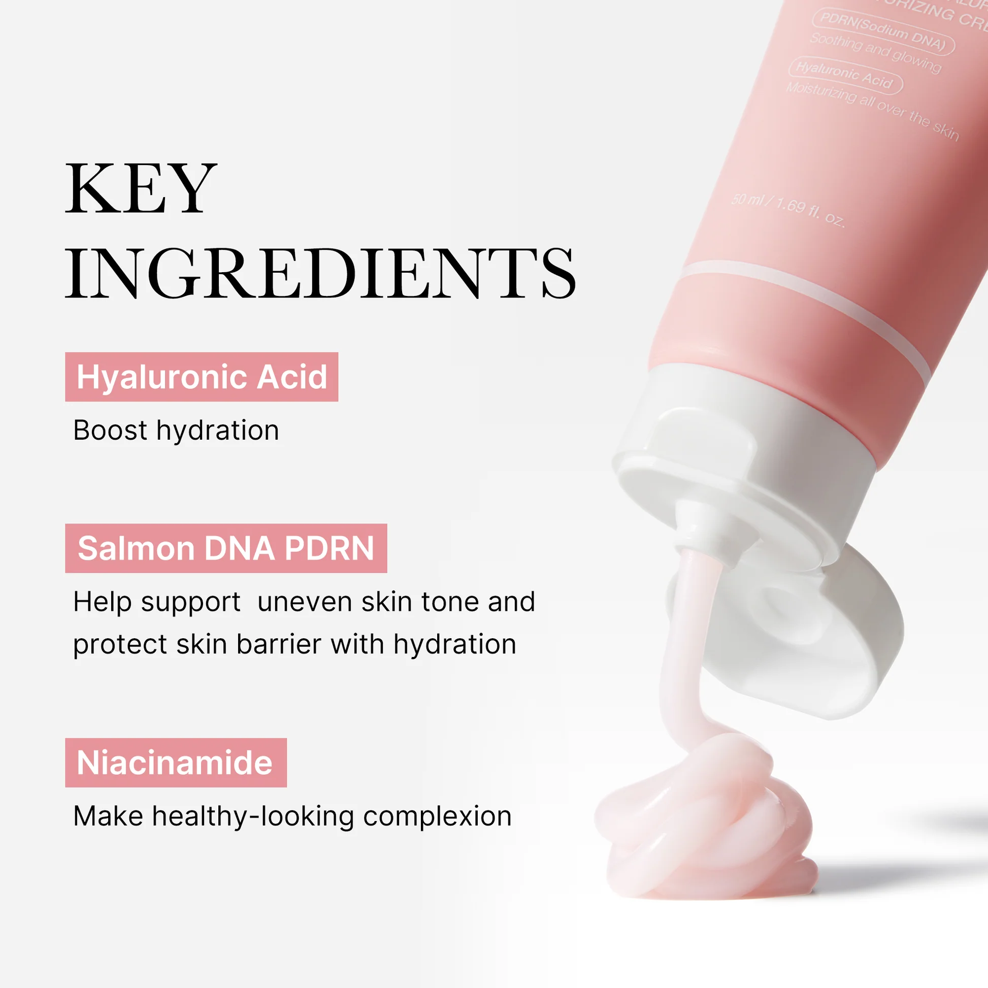 PDRN Pink Hyaluronic Moisturizing Cream - Image 2