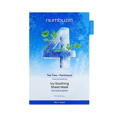 No.4 Icy Soothing Sheet Mask, 10ea