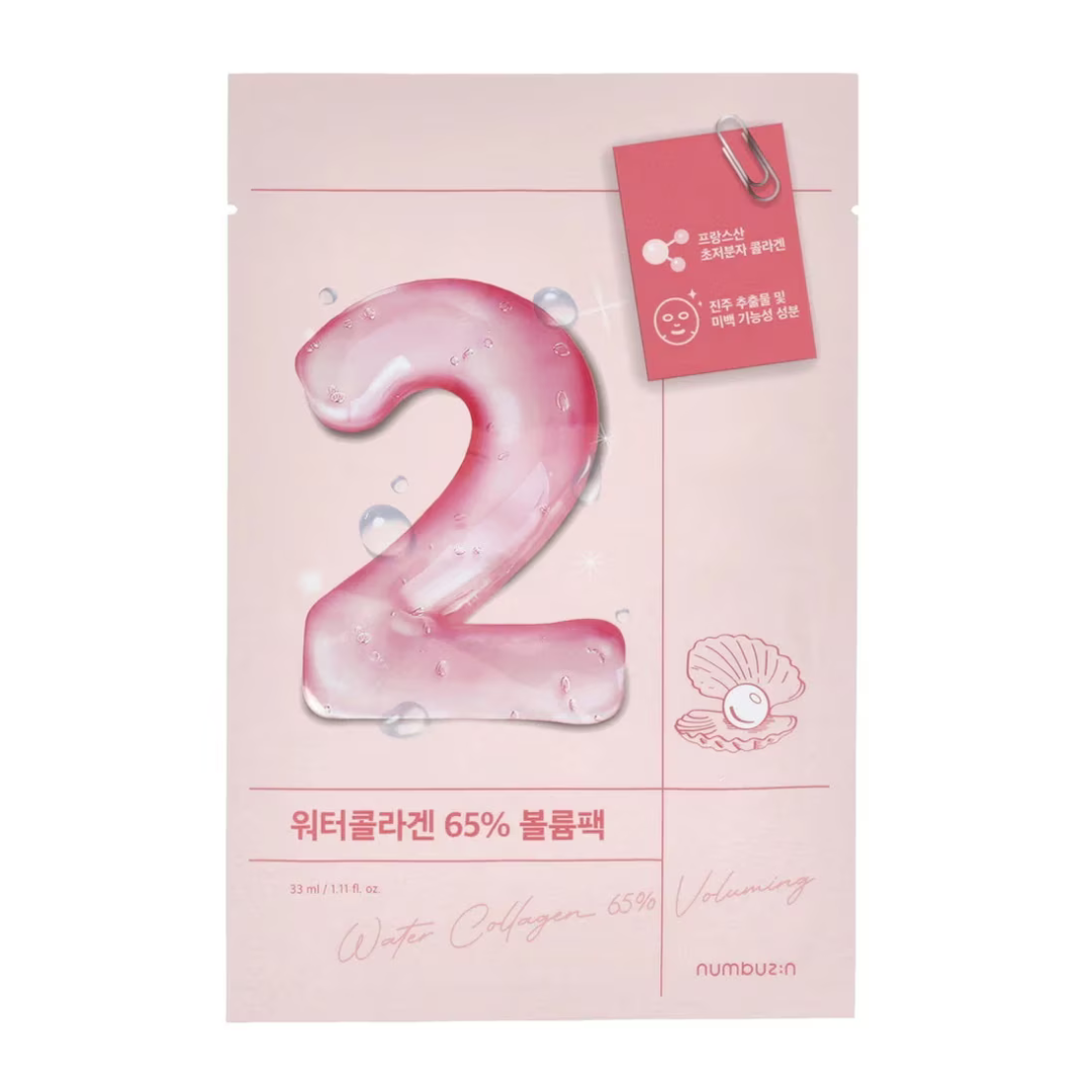 No.2 Water Collagen 65% Voluming Sheet Mask