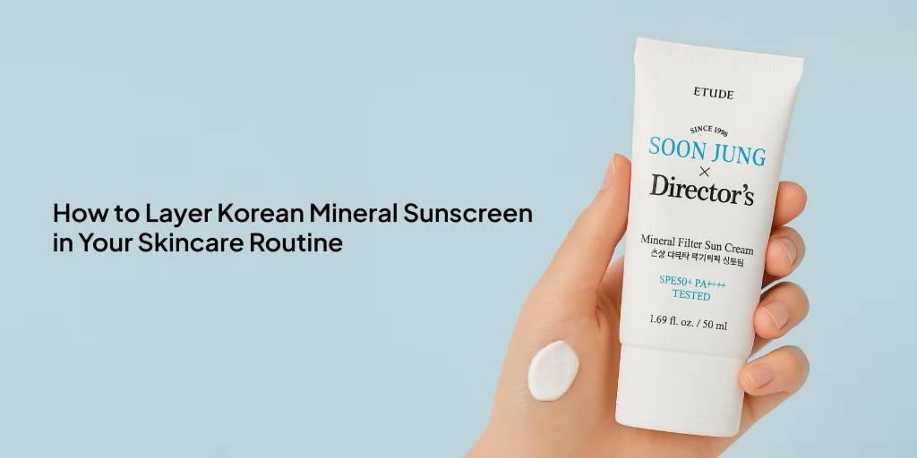 How to Layer Korean Mineral Sunscreen