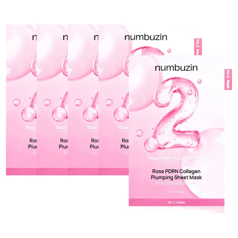 No.2 Rose PDRN Collagen Plumping Sheet Mask