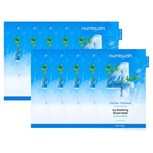 No.4 Icy Soothing Sheet Mask, 10ea - Image 2
