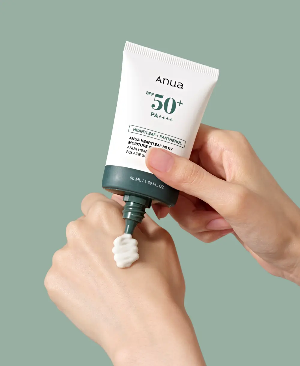 Heartleaf Silky Moisture Sun Cream [SPF50+/PA++++] - Image 3