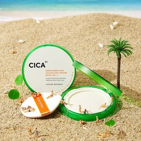 Green Derma Mild Cica Big Sun Cushion - Image 3