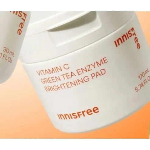 Vitamin C Green Tea Enzyme Brightening Serum + Pads Set - Image 3