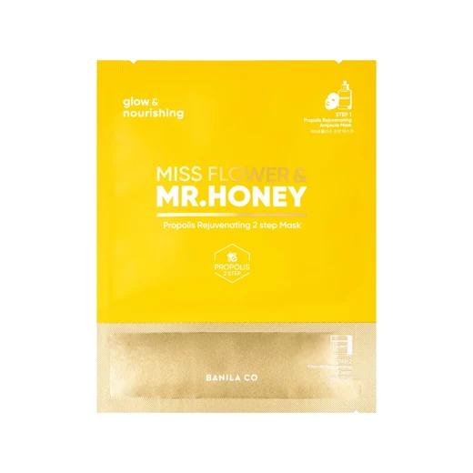 Miss Flower & Mr. Honey Propolis Rejuvenating 2-Step Mask, 1ea