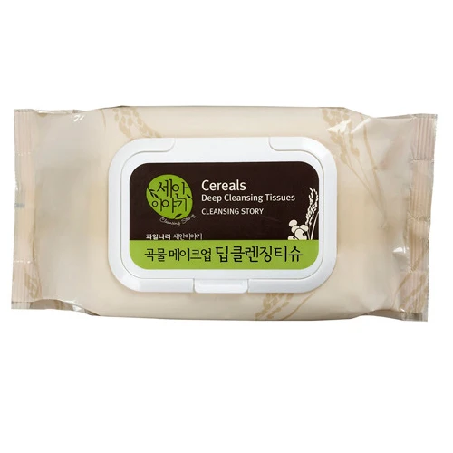 Grain Deep Makeup Cleansing Tissues, 100ea