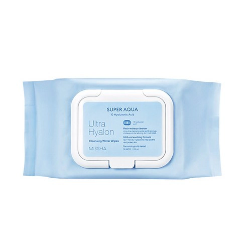 Super Aqua Ultra Hyalon Cleansing Water Tissue, 30ea