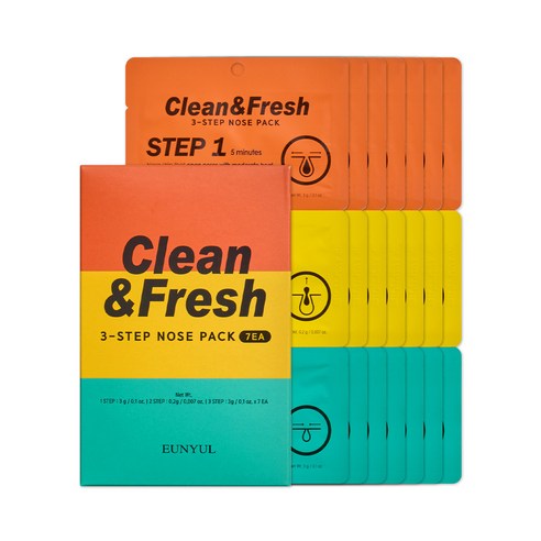 Clean & Fresh 3-Step Nose Patch, 7ea - Image 1