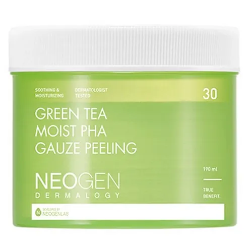 Green Tea Moist PHA Gauze Peeling, 30ea