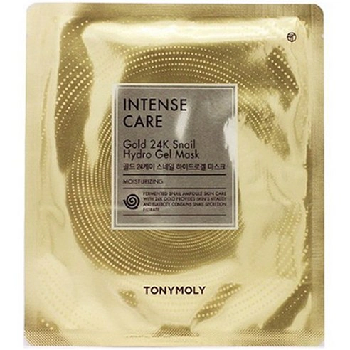 Intense Care Gold 24K Snail Hydrogel Mask, 5ea