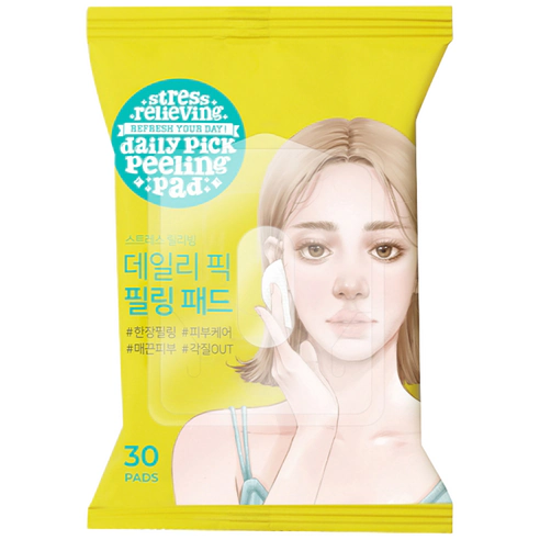 Stress Relieving Daily Pick Peeling Pad, 30ea